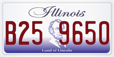 IL license plate B259650