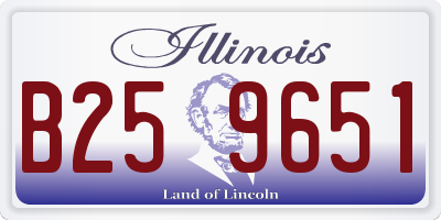 IL license plate B259651
