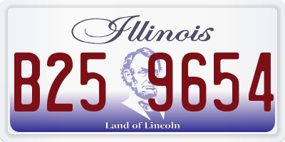 IL license plate B259654