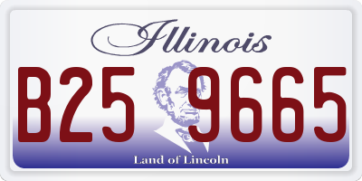 IL license plate B259665