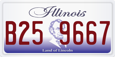 IL license plate B259667