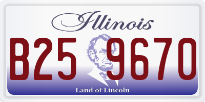 IL license plate B259670
