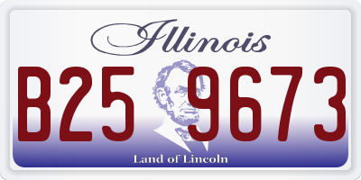 IL license plate B259673