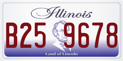 IL license plate B259678