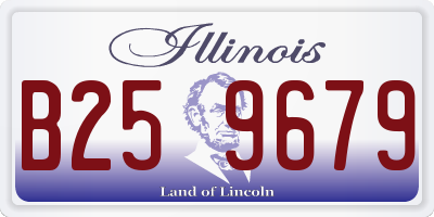 IL license plate B259679
