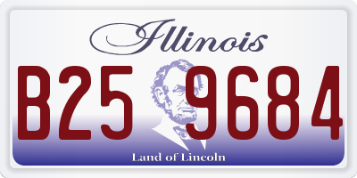 IL license plate B259684