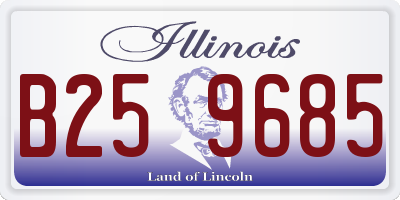 IL license plate B259685