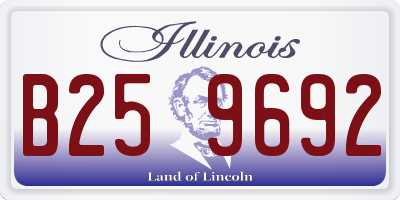 IL license plate B259692