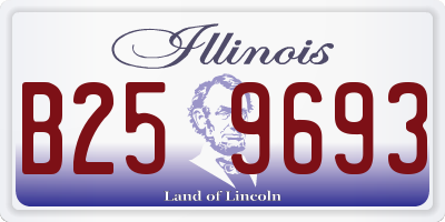 IL license plate B259693