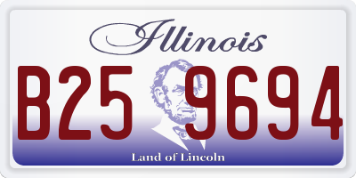 IL license plate B259694