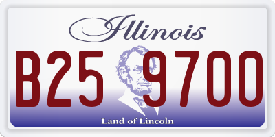 IL license plate B259700