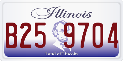 IL license plate B259704
