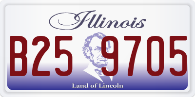 IL license plate B259705