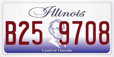 IL license plate B259708
