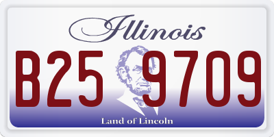 IL license plate B259709