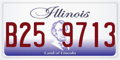 IL license plate B259713