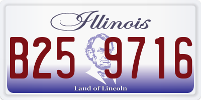 IL license plate B259716