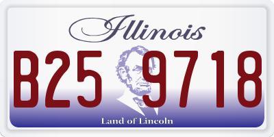 IL license plate B259718