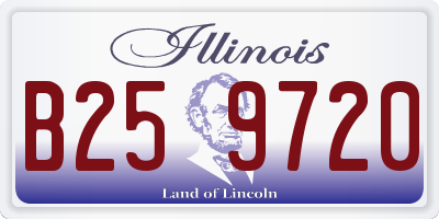 IL license plate B259720