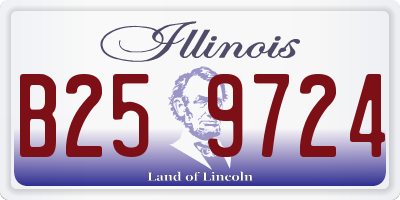 IL license plate B259724