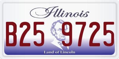 IL license plate B259725