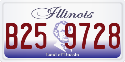IL license plate B259728