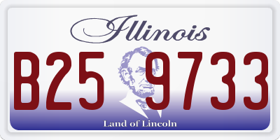 IL license plate B259733
