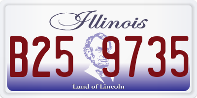 IL license plate B259735