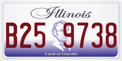 IL license plate B259738
