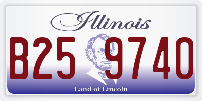 IL license plate B259740
