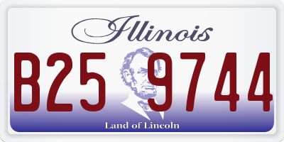 IL license plate B259744