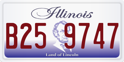 IL license plate B259747