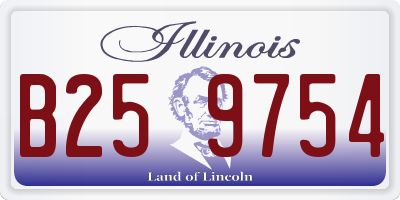IL license plate B259754