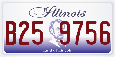 IL license plate B259756