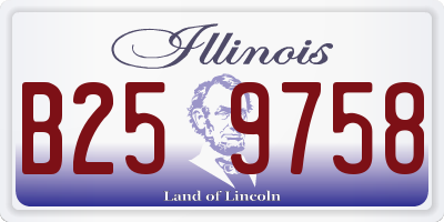 IL license plate B259758