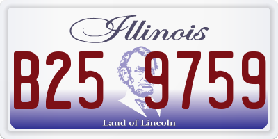 IL license plate B259759