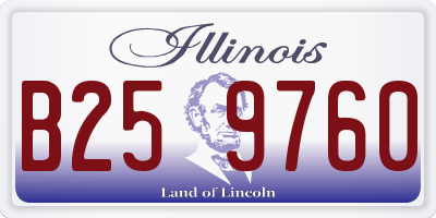 IL license plate B259760