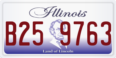 IL license plate B259763