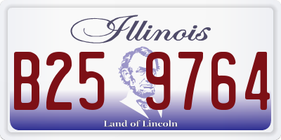 IL license plate B259764