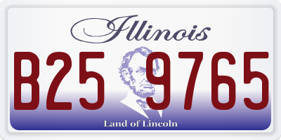 IL license plate B259765