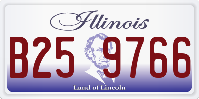 IL license plate B259766