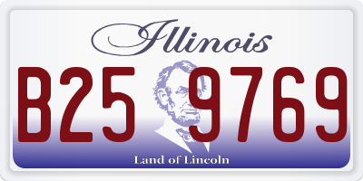 IL license plate B259769