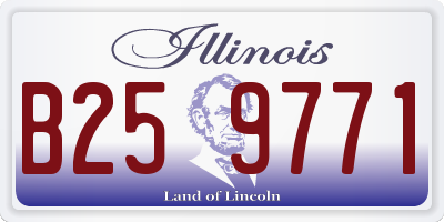 IL license plate B259771