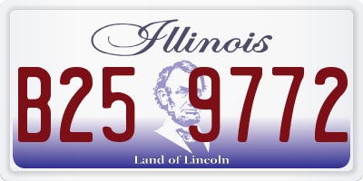 IL license plate B259772