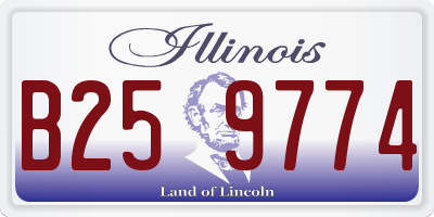 IL license plate B259774