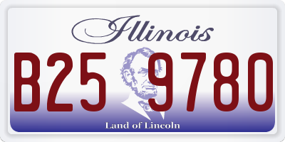IL license plate B259780