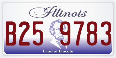IL license plate B259783