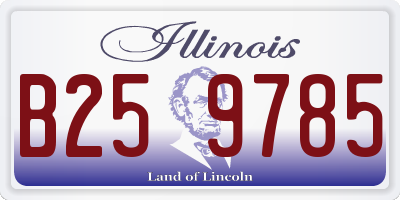 IL license plate B259785