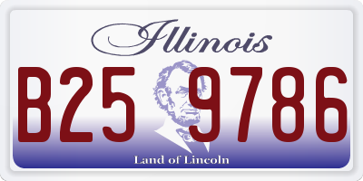 IL license plate B259786
