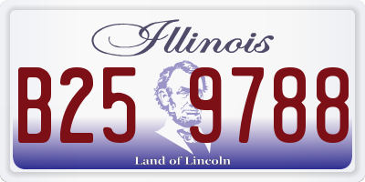 IL license plate B259788